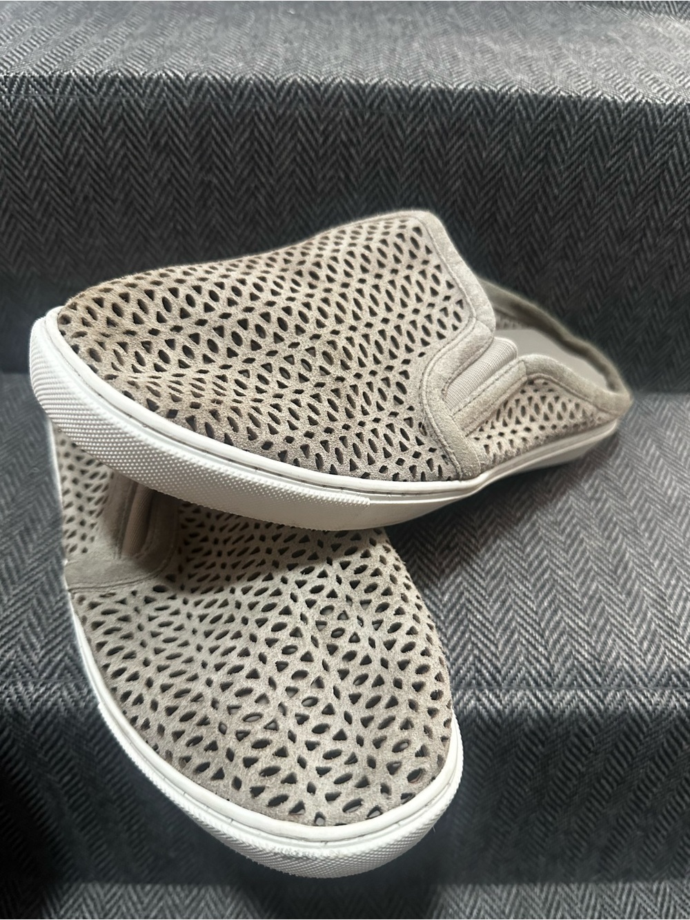 Gianni Bini Light Taupe Perforated Slip-On